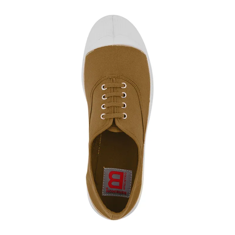 Tennies à lacets Femme - Camel-1