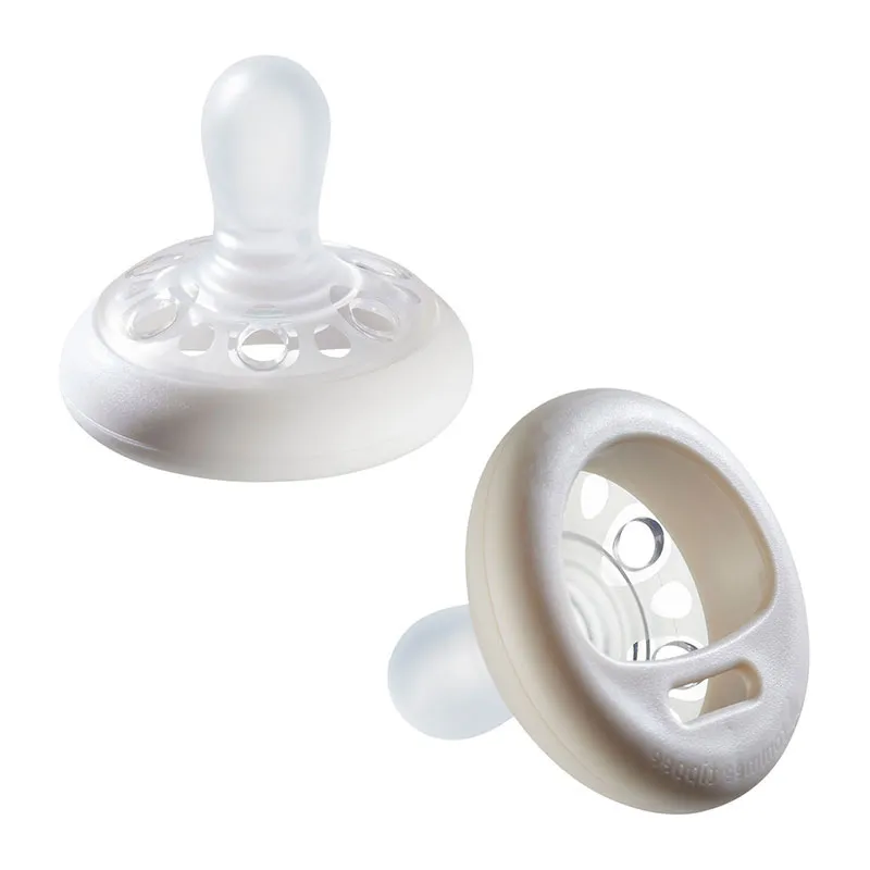 2 Sucettes Forme naturelle - 0-6m+-0
