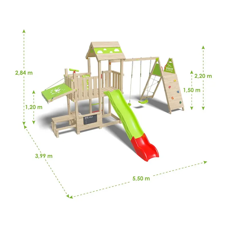 Aire de jeux bois Snack Expression XL 2,20m - 3+-5