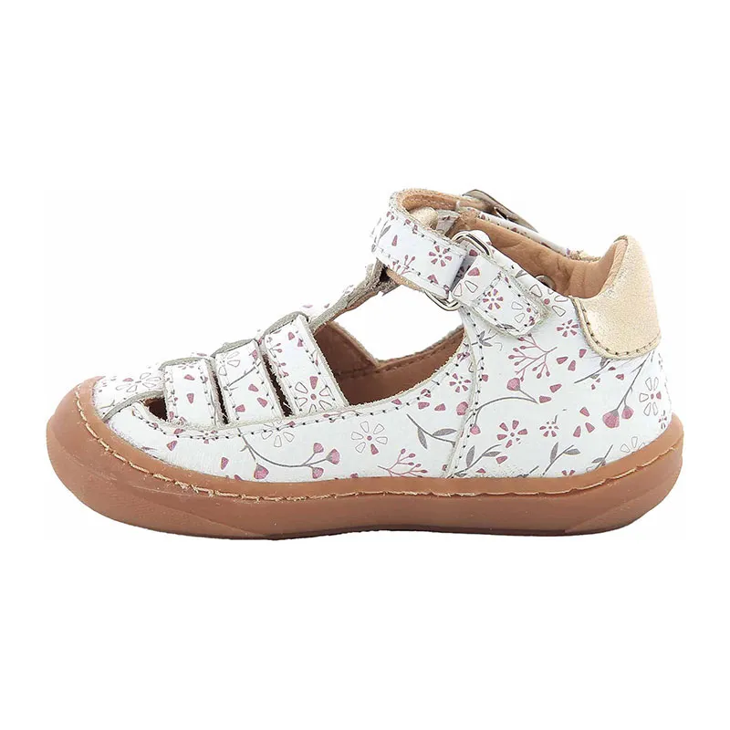 Salomés Bébé Crusile Cuir - Blanc Floral-2