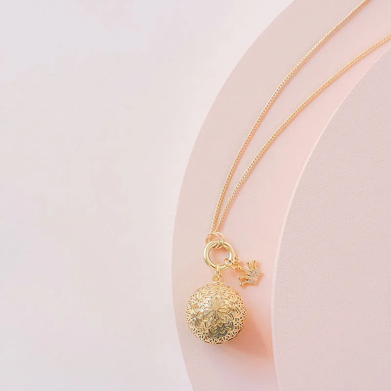 Bola Brillant & Chaîne Simple + Charm OFFERT - Plaqué Or-2
