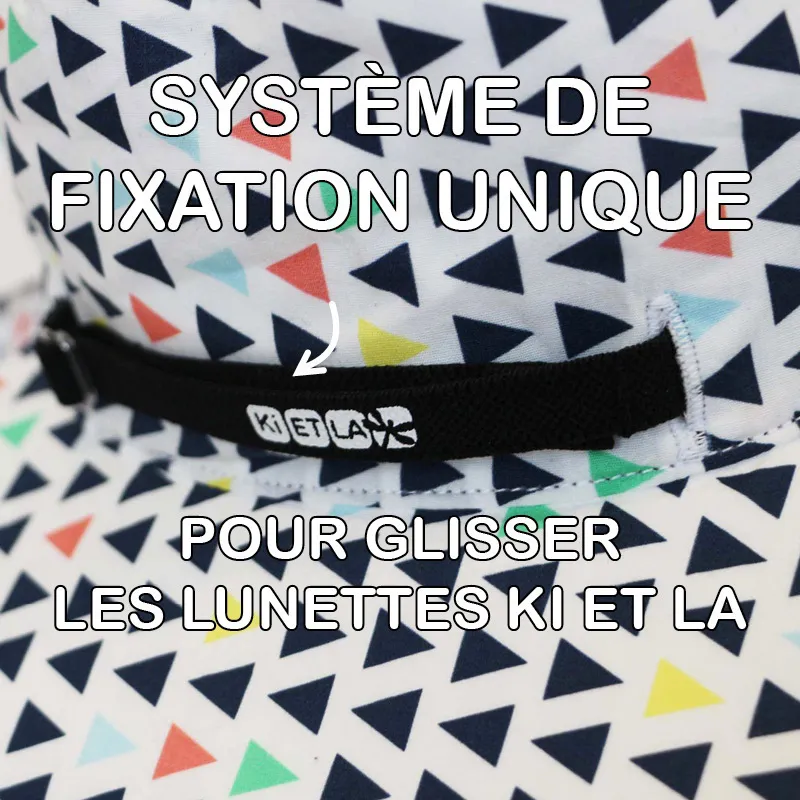 Chapeau Anti-UV réversible Funfair - Blanc/Noir/Multi-6