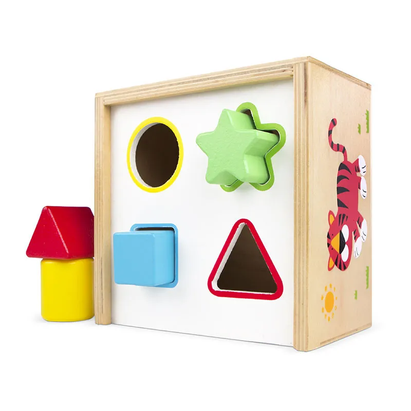 Boîte à formes Les animaux Bois - 12m+-0