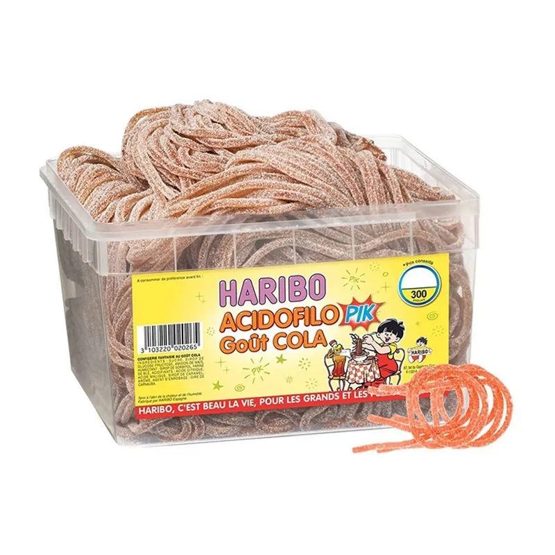Haribo Tubo Acidofilo Cola - 300pcs-0