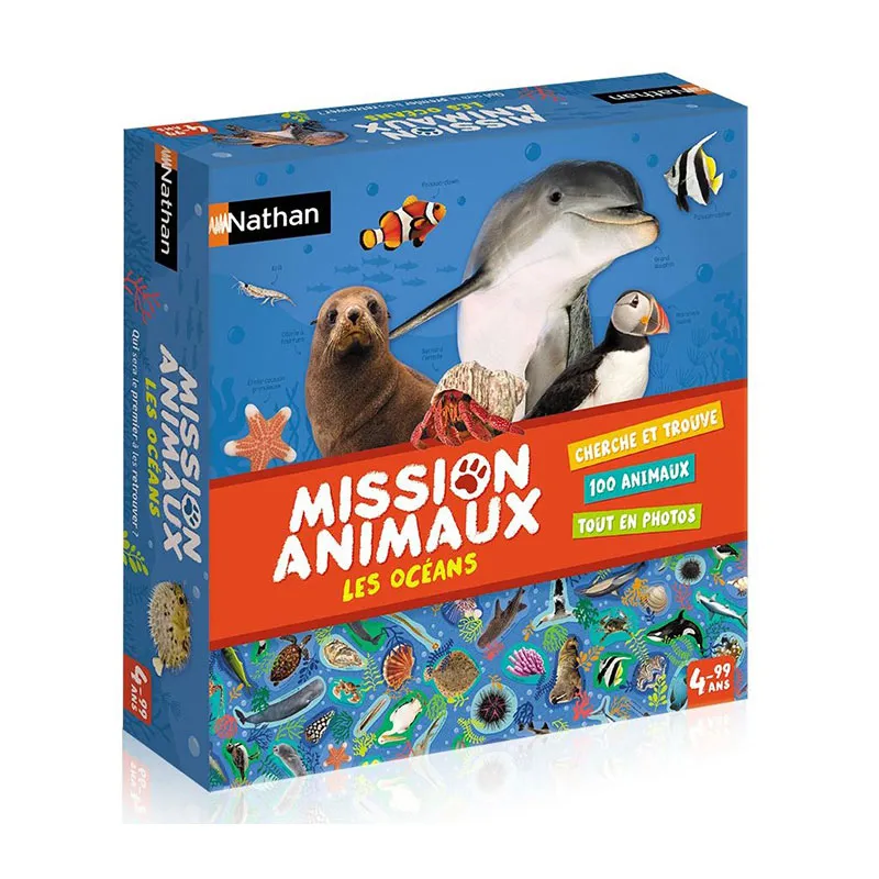 Jeu de société Mission animaux Océans 105pcs - 4+-1
