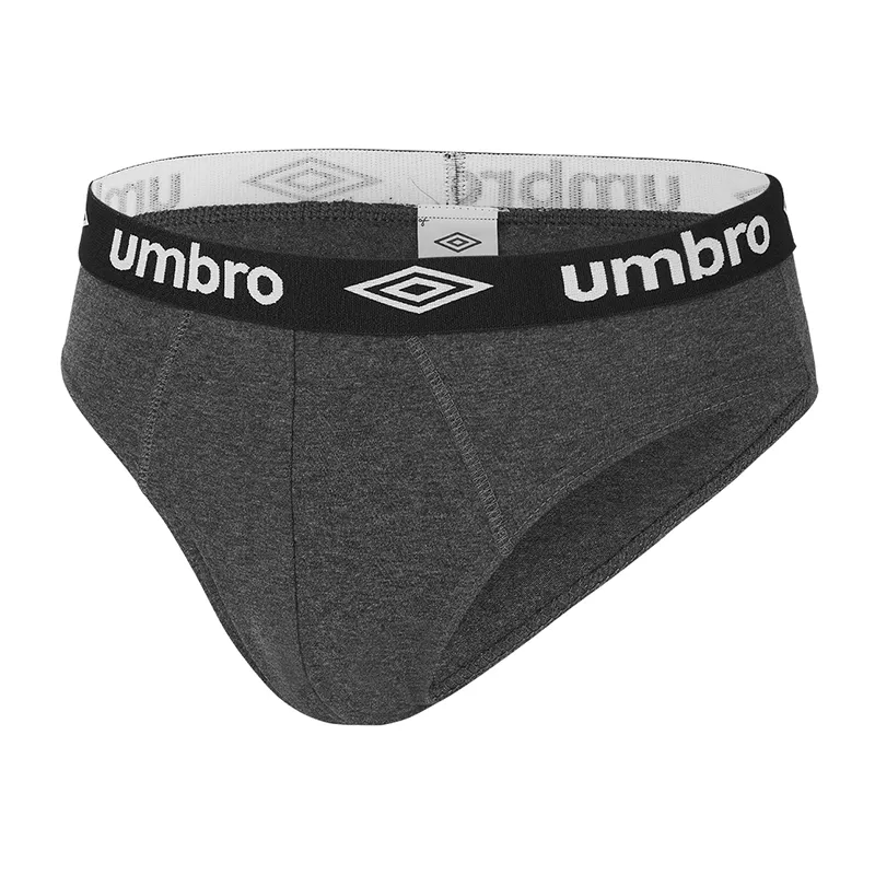 5 Slips Homme Umbro - Noir/Gris-2