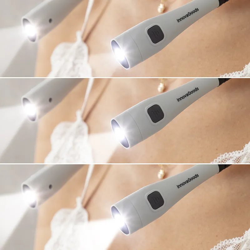 Liseuse rechargeable Tour de cou Neddrer - Gris/Noir-3