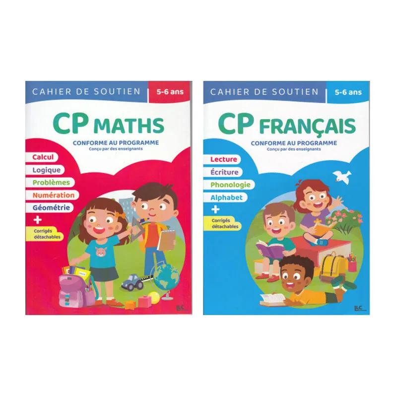 2 Cahiers de soutien CP Maths/Français - 5+-0