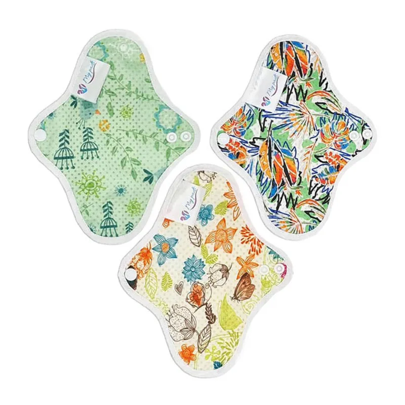 3 Protège slip lavables Flux très léger XS - Col. Printanier-0