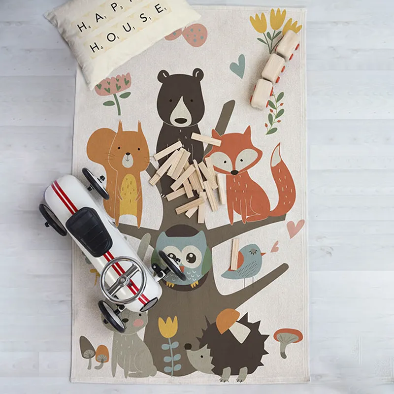 Tapis Arbre des Animaux - 180x135cm-0