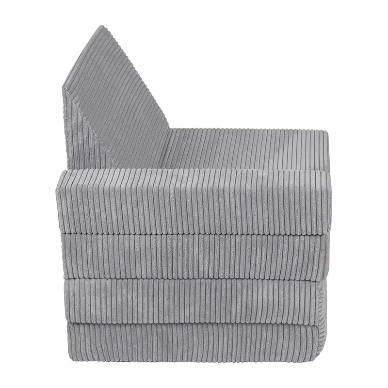 Fauteuil couvertible pour enfant Gris - 70x55x30cm-4