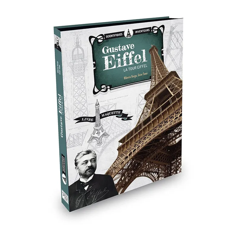 Livre + puzzle 3D Gustave Eiffel, La Tour Eiffel - 6+-0