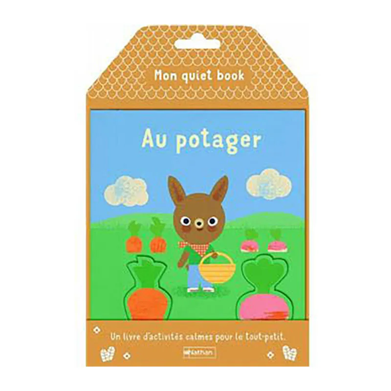 Livre tissu Mon quiet book Au potager - 16m+-0