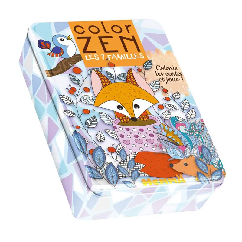 Jeu à colorier Les 7 familles Color zen - 24m+-0