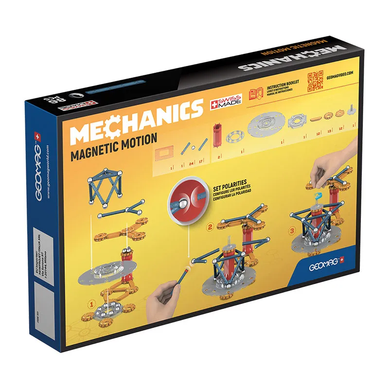 Jeu de construction magnét. Mechanics 86pcs - 5+-1
