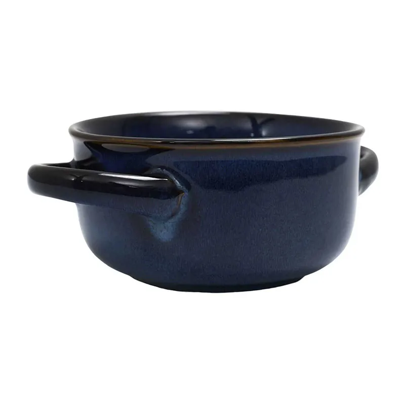 Bol à soupe Grès Bleu - 14,9x7x14,9cm-3