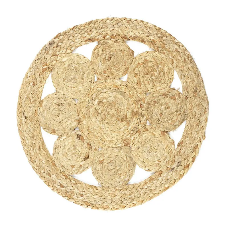 Set de table rond Jute Aléa. - ø35cm-2