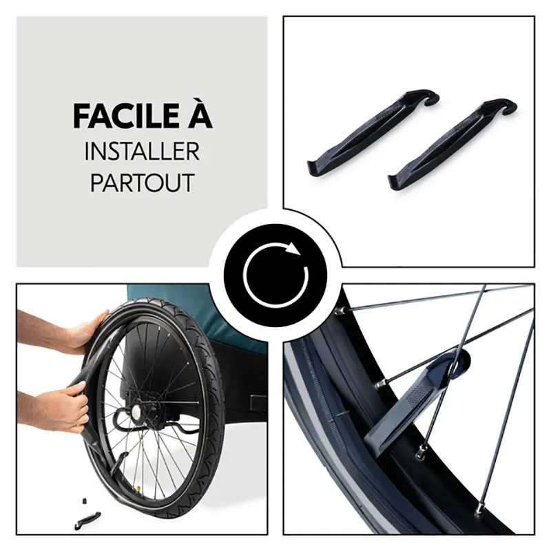 Kit réparation pneus pour remorque de vélo-3