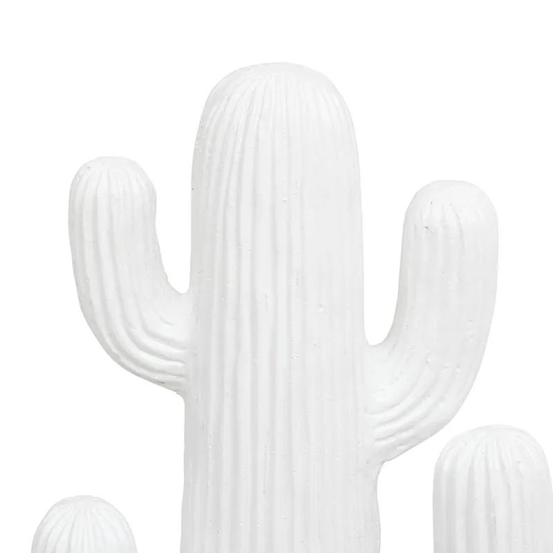 Cactus déco Rodrigo Blanc - 38cm-1