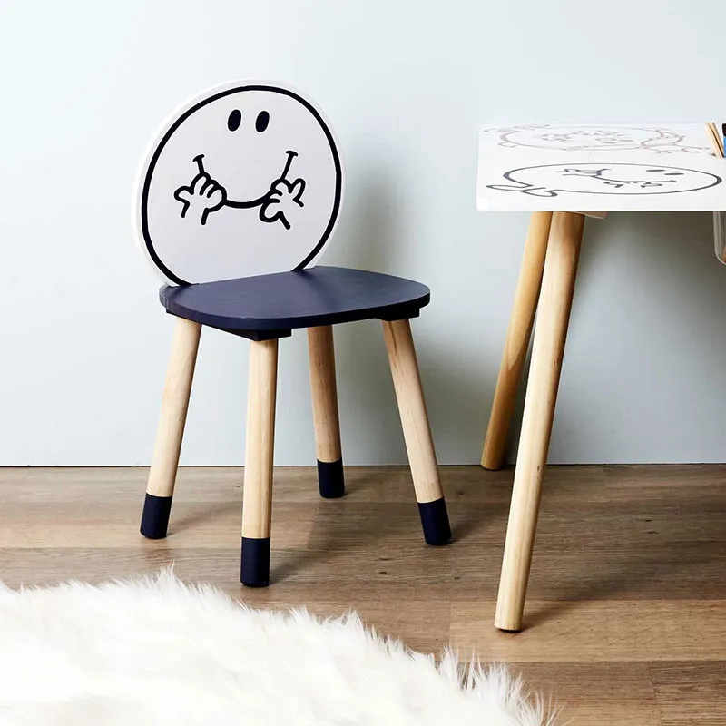 Chaise Madame Heureux Bleu - 52x28x28cm-1