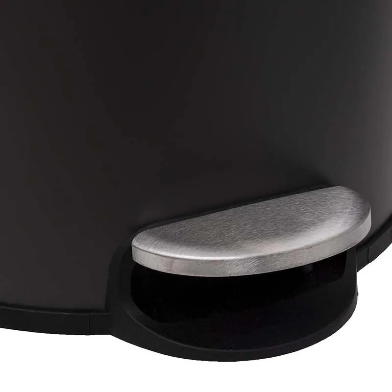 Poubelle Métal Noir - 30L-3