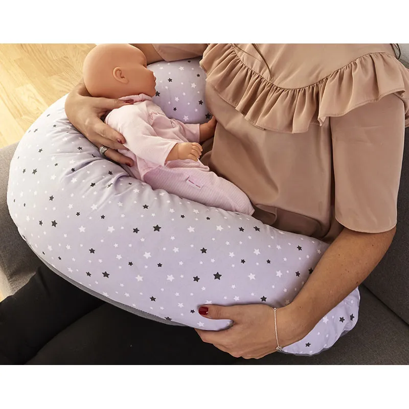 Housse coussin de maternité Étoiles Gris - 170cm-5