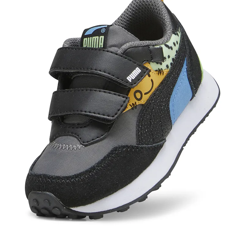 Baskets Bébé Rider Puma - Anthracite/Bleu/Jaune-5