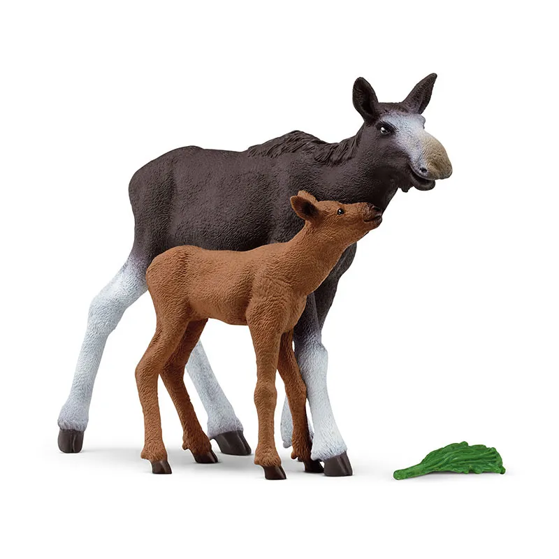 Élan Femelle avec Veau - Wild Life-1