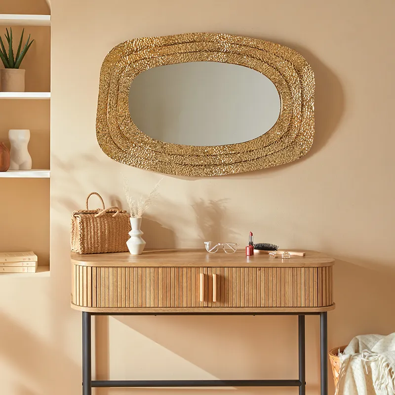 Miroir mural Brenda Doré - 89x58cm-1