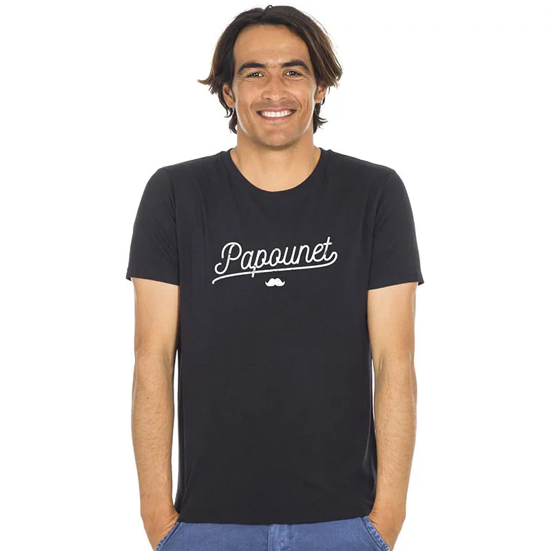 T-shirt Homme BIO Papounet - Noir-0