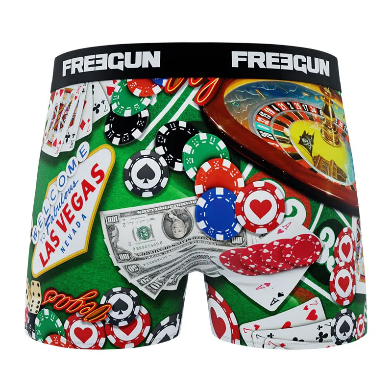 6 Boxers Garçon Best Of Freegun - Jaune/Rouge-13