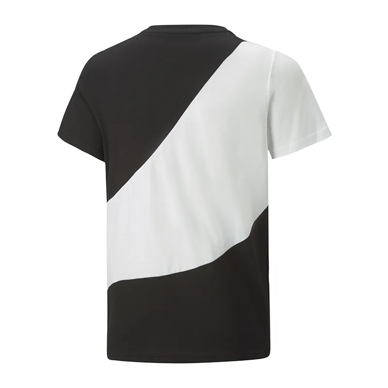 T-shirt Garçon Power Cat Puma - Noir/Blanc-2