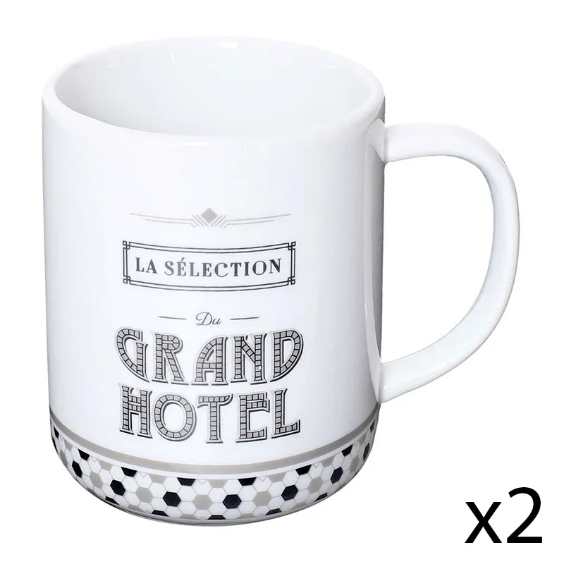 2 Mugs Grand Hôtel - 30cl-1