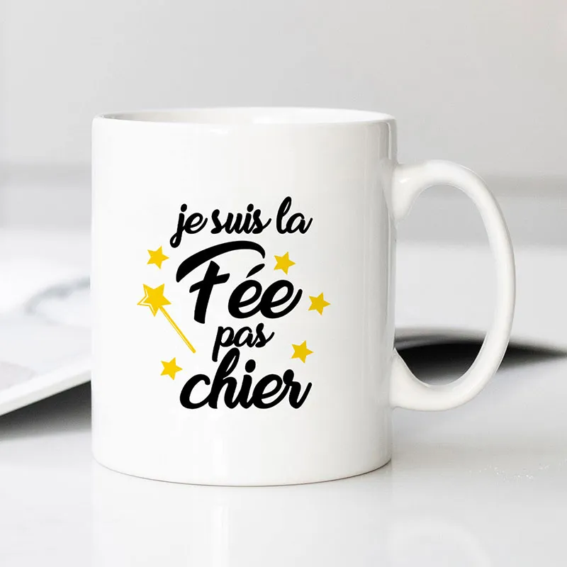 Mug La fée pas chier - Blanc-0