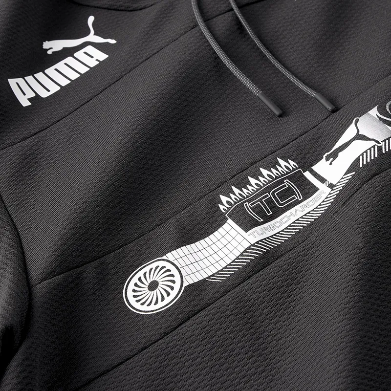 Sweat à capuche Homme Mercedes AMG Petronas F1 Puma - Noir-3