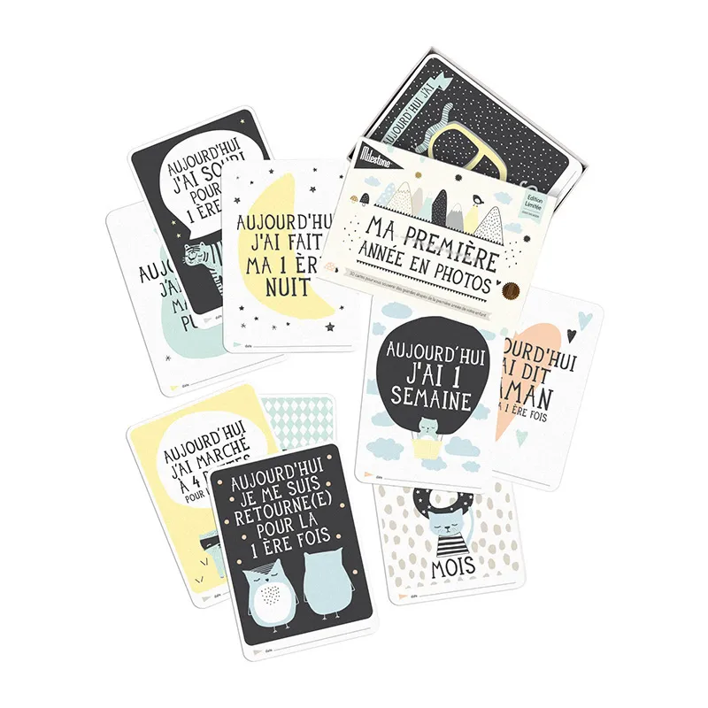 Coffret 30 Cartes Over the moon-2