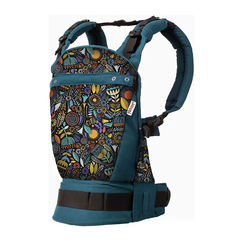 Porte bébé Love Buckle Carrier Folk - Bleu-1