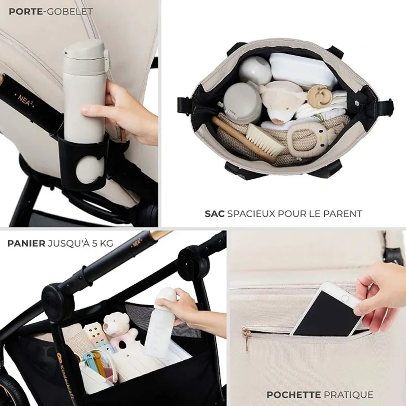 Poussette Compacte 2en1 Nea 2 Gris foncé - 0m+-14