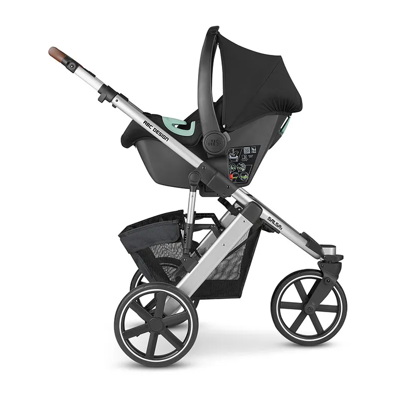 Duo Poussette Salsa 3 Storm + Siège-auto Tulip Noir + Adaptateurs - 0m+-16