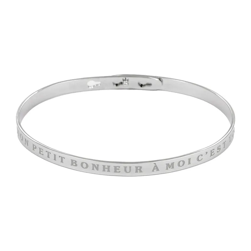Jonc Mon petit bonheur à moi c'est toi - Laiton-0