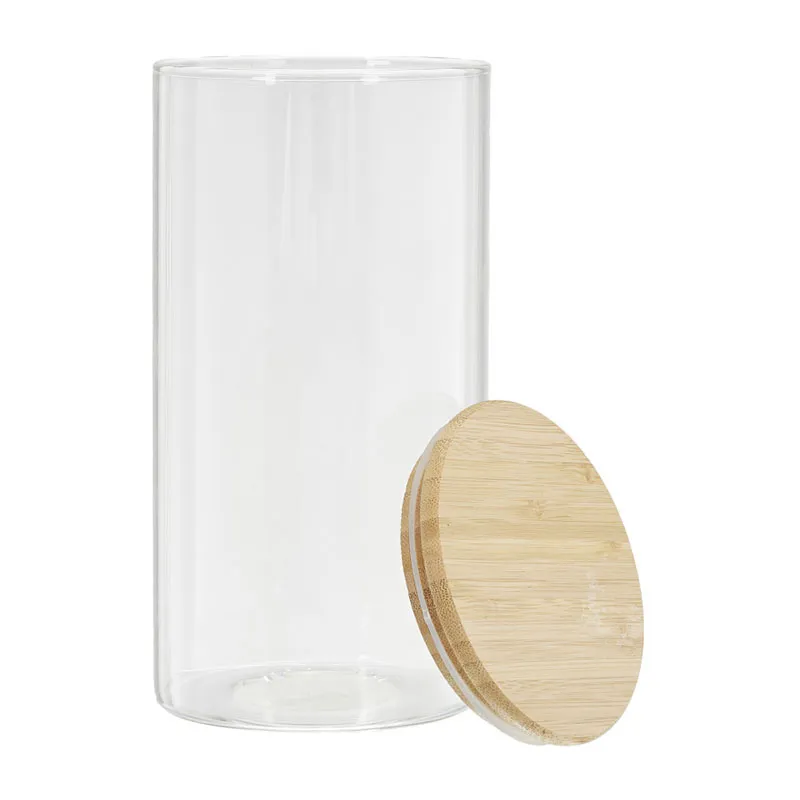 Bocal en Verre/Bambou - 1,2L-2