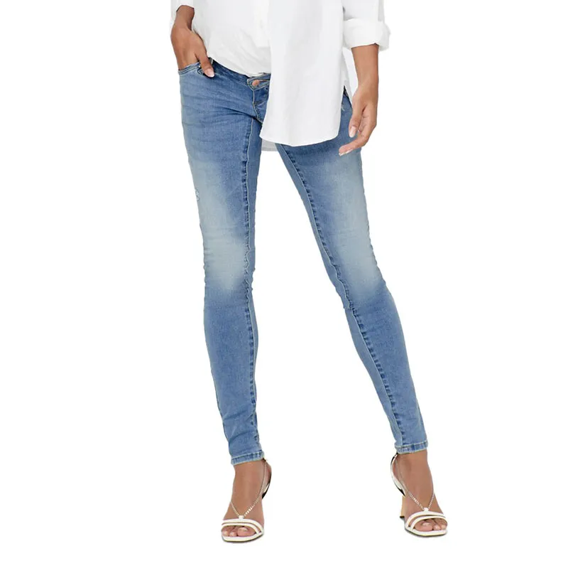 Jean de grossesse Skinny Wauw Only - Bleu denim-1
