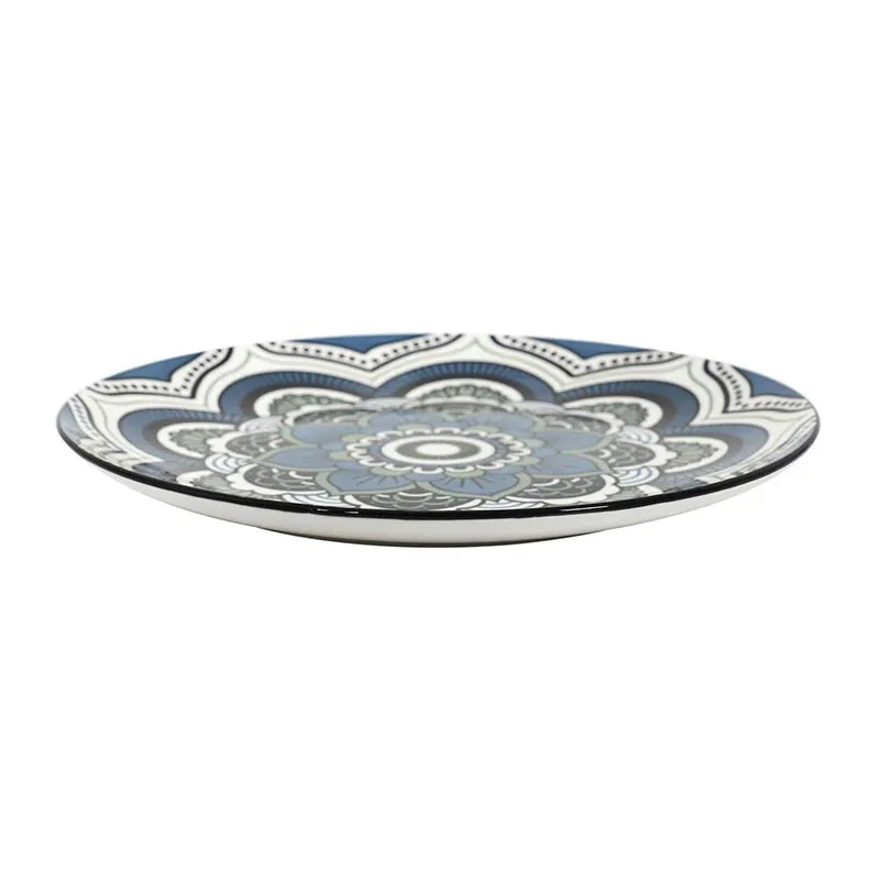 6 Assiettes Mandala Bleu - ø26cm-1