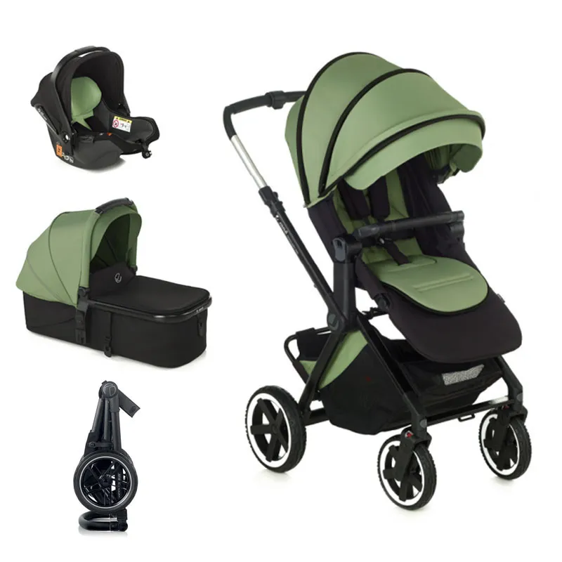 Trio Poussette Crosslight Pro + Nacelle Micro Pro 2 + Cosy Koos Algae - 0m+-0