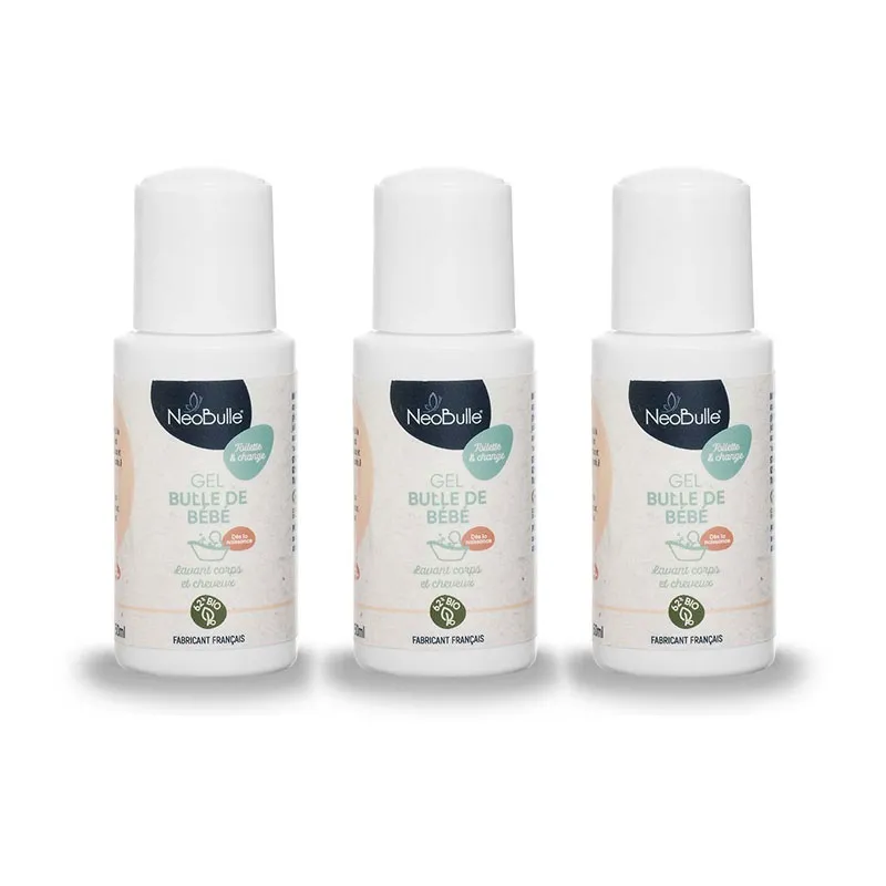 3 Gels lavants Bulle de bébé BIO - 3x50ml-0