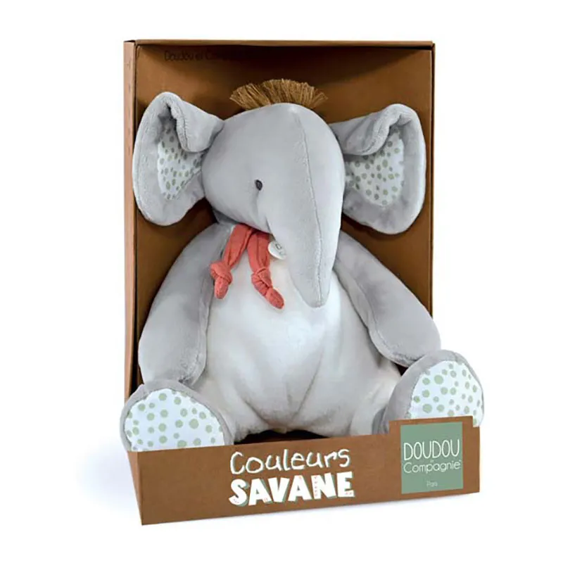 Peluche pantin Elephant Savane - 30cm-0