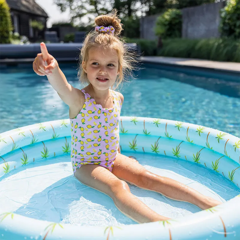 Piscine gonflable Palmiers Bleu Ø100cm - 1+-0