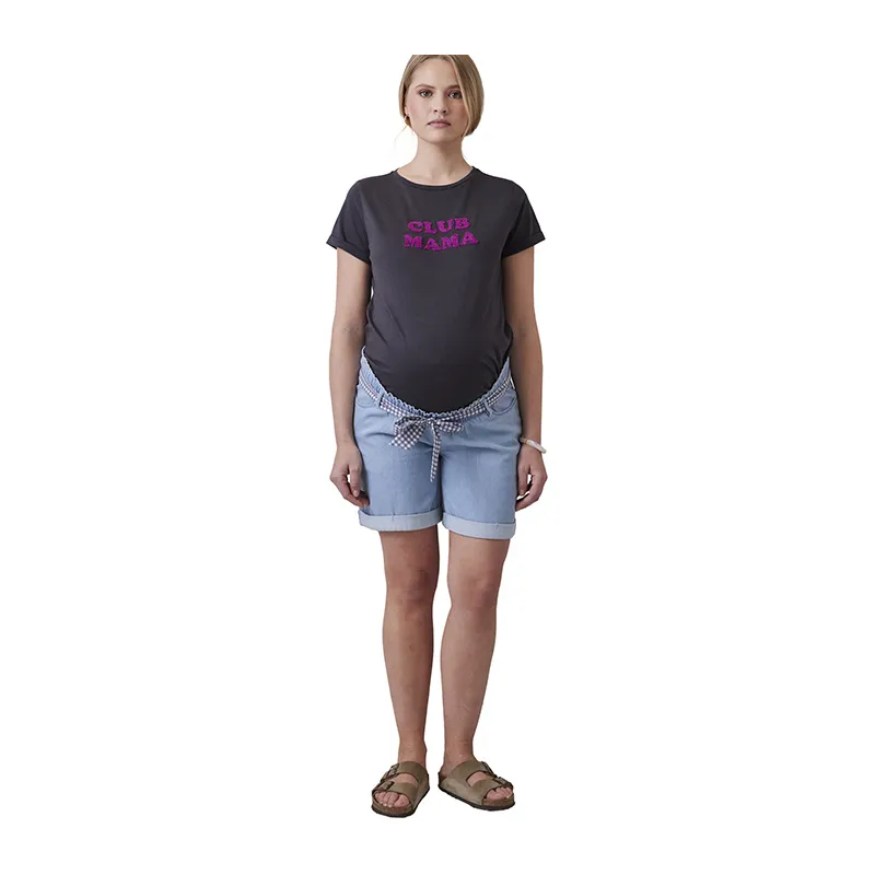 Short bermuda de grossesse - Bleu-3