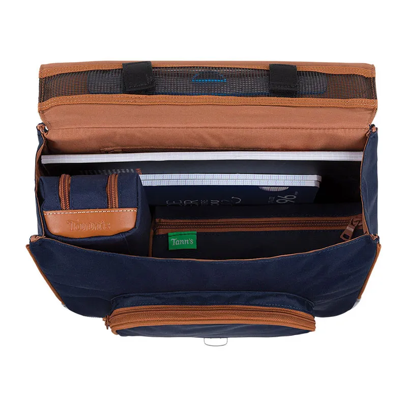 Cartable 32 cm Jardin d'été Antonia - Bleu-1