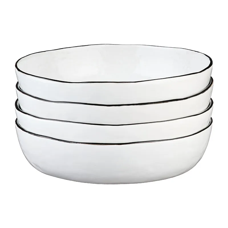 4 Assiettes creuses Pure Blanc neige-2